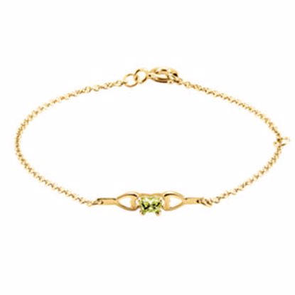 19800:1070:P 14kt Yellow August Birthstone Bracelet