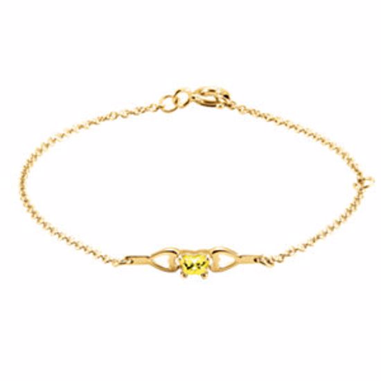 19800:1100:P 14kt Yellow November Birthstone Bracelet