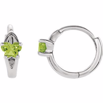 192014:1860:P Bfly® CZ Birthstone Hinged Earrings