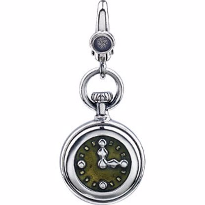 69401:100:P Enamel Clock Charm