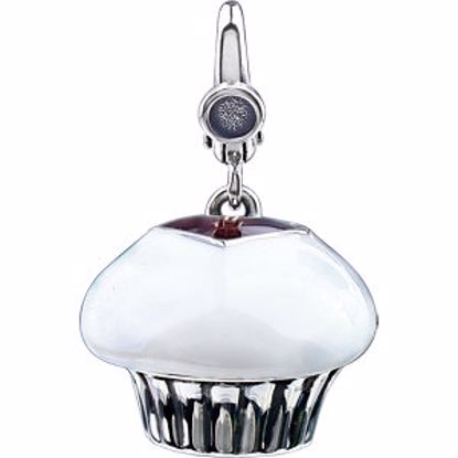 69405:100:P Enamel Cupcake Charm