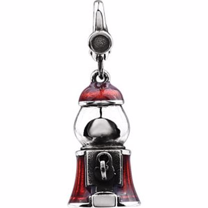 69432:101:P Enamel Gum Ball Machine Charm