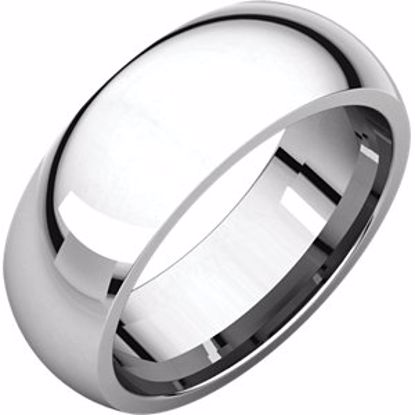 IR8:905:P Sterling Silver 7mm Comfort Fit Band