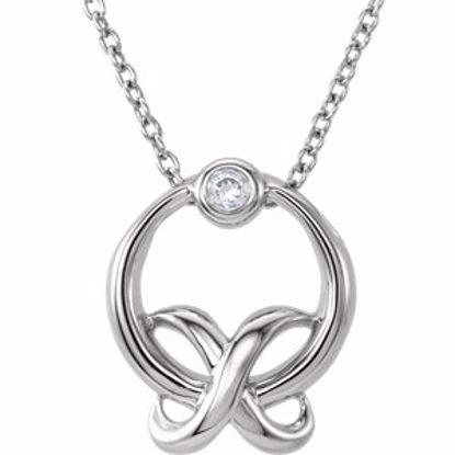 69473:100:P Diamond "XO" Necklace