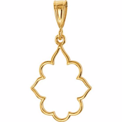 85273:1004:P 14kt Yellow Metal Fashion Pendant