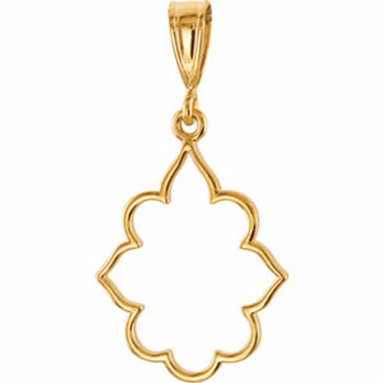 85273:1004:P 14kt Yellow Metal Fashion Pendant