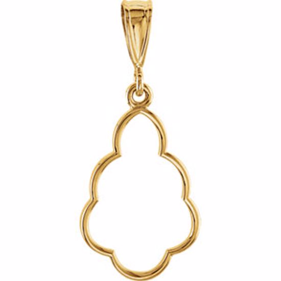 85275:1004:P 14kt Yellow Metal Fashion Pendant