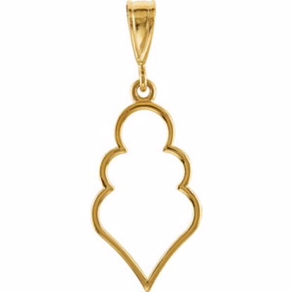 85293:101:P 14kt Yellow Decorative Pendant