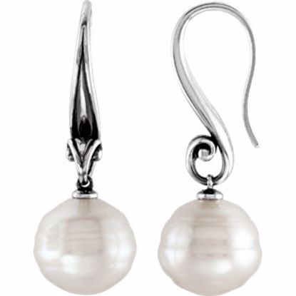 82442:330120:P South Sea Cultured Pearl Earrings or Semi-mount