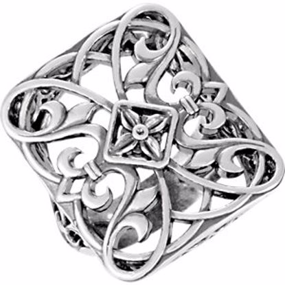 51134:103:P Vintage-Style Filigree Ring