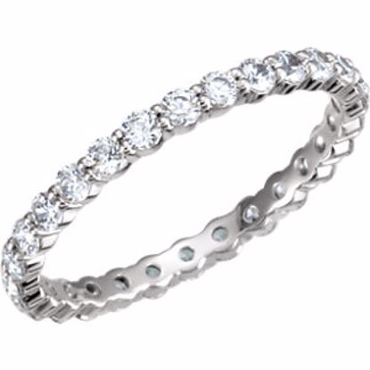 121935:180:P Platinum 7/8 CTW Diamond Eternity Band Size 7