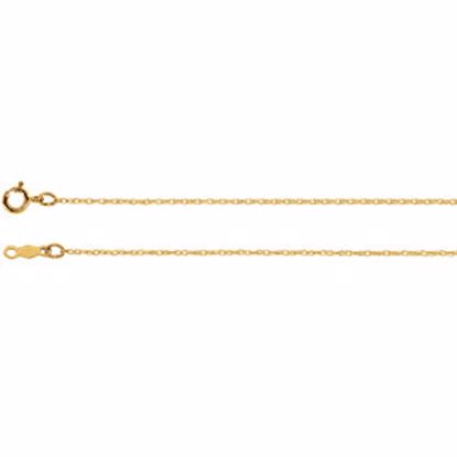 CH468:102:P 10kt Yellow .75mm Rope 14" Chain