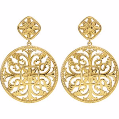 85300:107:P Filigree Design Earrings