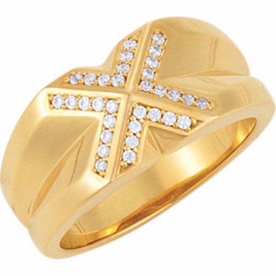 9783:60003:P 14kt Yellow 1/4 CTW Diamond Ring