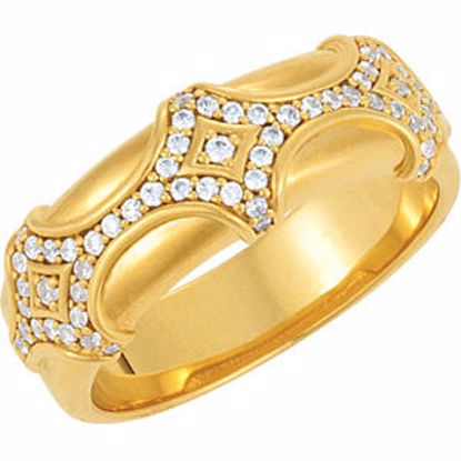 9789:60003:P 14kt Yellow 1/2 CTW Diamond Men's Ring