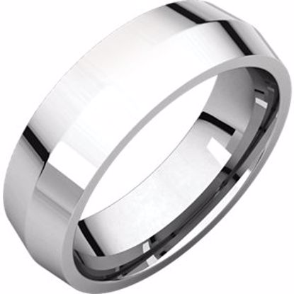 KER11:201:P Sterling Silver 6mm Knife Edge Comfort Fit Band