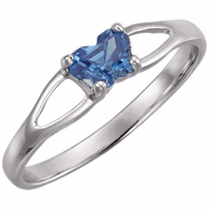 19395:1680:P Sterling Silver Bfly® September CZ Birthstone Ring