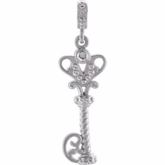 85380:103:P Sterling Silver Key Pendant