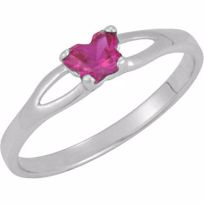 19395:1780:P Sterling Silver Bfly® July CZ Birthstone Ring