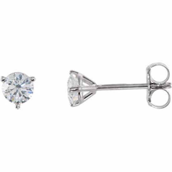 66233:60013:P 14kt White 1/2 CTW Diamond Stud Earrings