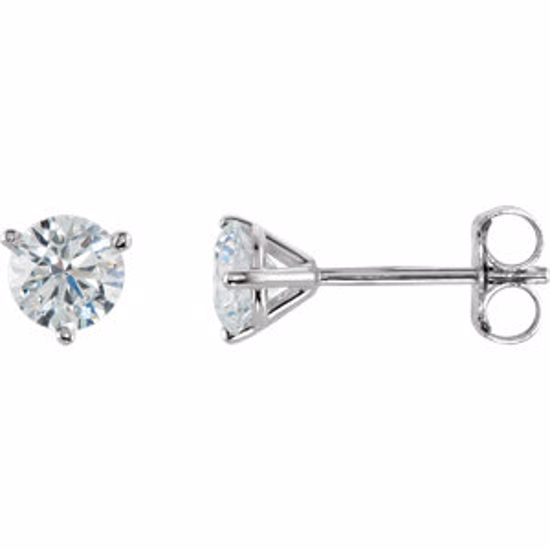 66233:60015:P 14kt White 3/4 CTW Diamond Stud Earrings