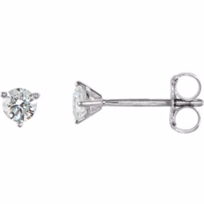 66233:60011:P 14kt White 1/4 CTW Diamond Stud Earrings