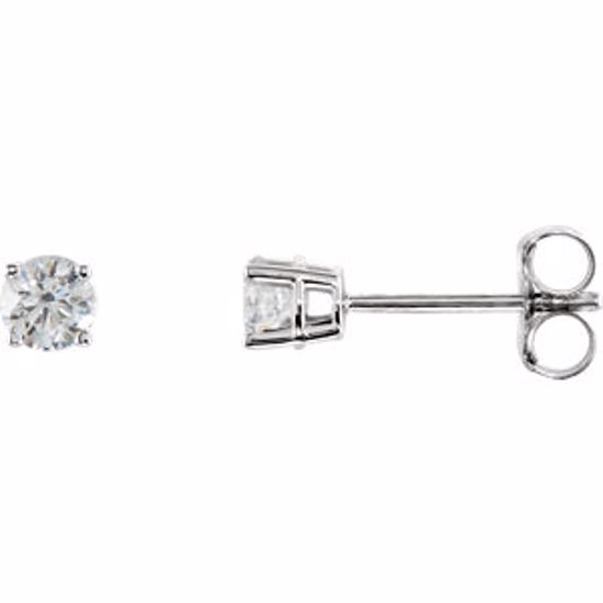 1874:60005:P 14kt White 1/3 CTW Diamond Earrings