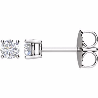 1874:60002:P 14kt White 1/4 CTW Diamond Earrings