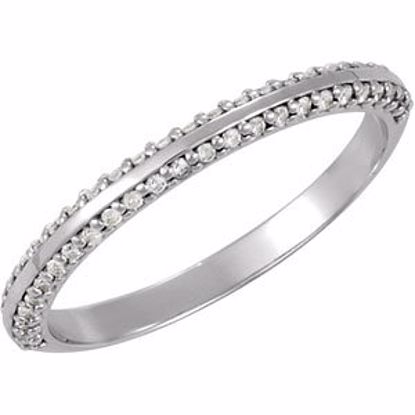 68742:121812:P 14kt White 1/4 CTW Diamond Band