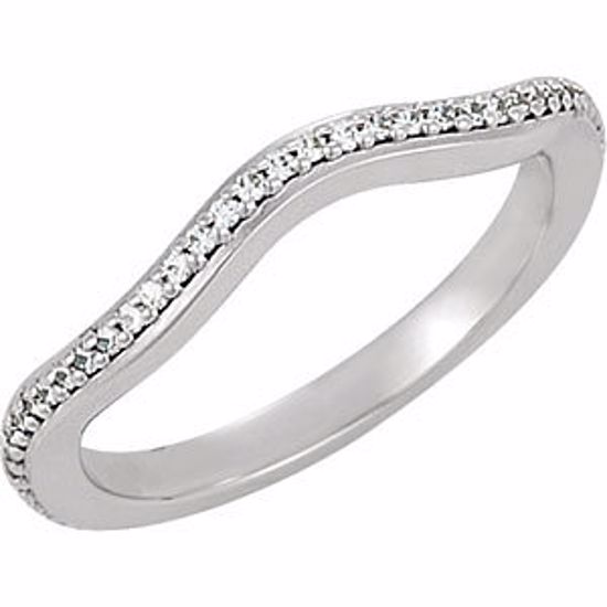 121825:118:P 14kt White 1/10 CTW Diamond Band 