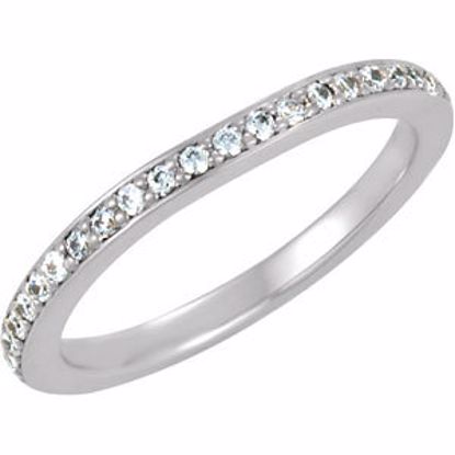 121914:106:P 14kt White 1/3 CTW Diamond Band