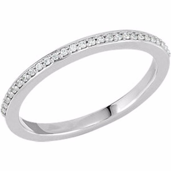 68797:107:P 18kt White .07 CTW Diamond Band