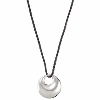 FP375:101:P Amalfi&trade; Stainless Steel Circle Necklace