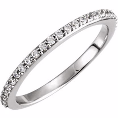 121958:201:P 14kt White 1/4 CTW Diamond Band