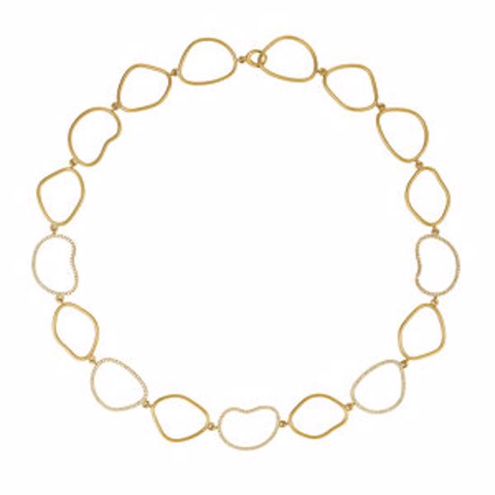 NCK222:60000:P 14kt Yellow 1 1/3 CTW Open Silhouette Diamond Necklace