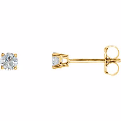 1874:60018:P 14kt Yellow 1/4 CTW Diamond Earrings