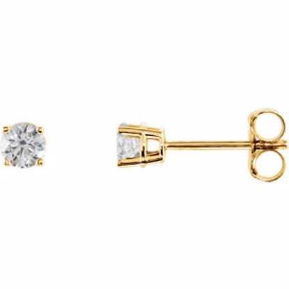 1874:60022:P 14kt Yellow 1/2 CTW Diamond Earrings