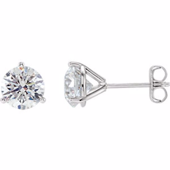 66233:60019:P 14kt White 1 1/2 CTW Diamond Stud Earrings