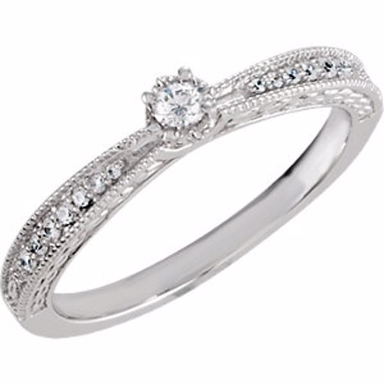 69874:107:P Sterling Silver Cubic Zirconia Ring Size 7