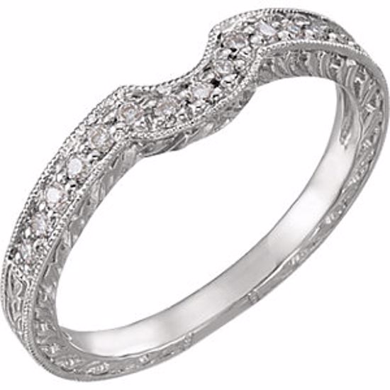 69822:102:P 14kt White 1/6 CTW Diamond Band Size 6