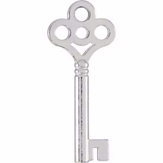 85465:1001:P 14kt White Key Charm