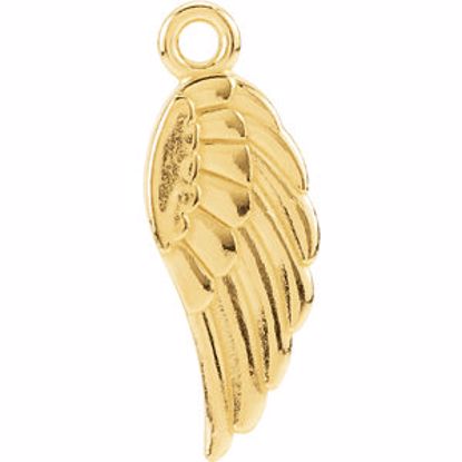 R45320:1002:P 14kt Yellow Angel Wing Charm