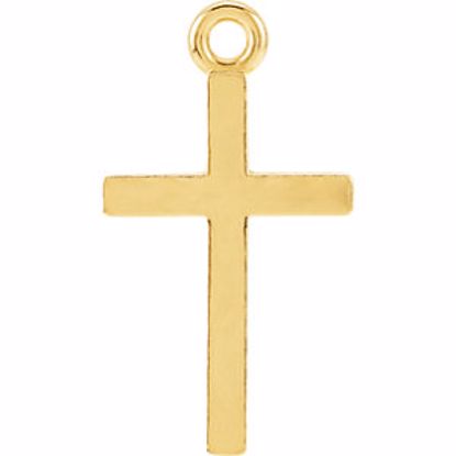 R45321:1002:P 14kt Yellow Cross Charm