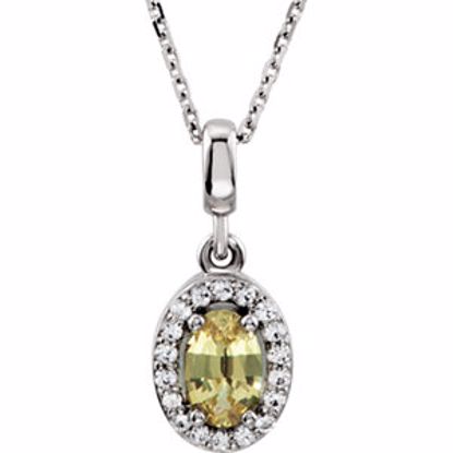 69903:102:P 14kt White Yellow & White Sapphire 18" Necklace