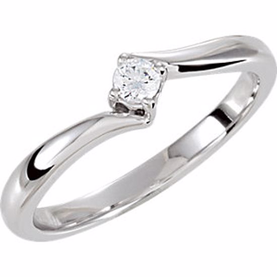 69921:102:P Sterling Silver Cubic Zirconia Ring Size 7