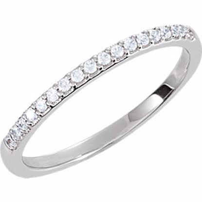 69926:203:P Sterling Silver Cubic Zirconia Band Size 6