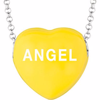 85503:268:P Sweethearts® Yellow Enamel "Angel" 16" Necklace with Gift Box