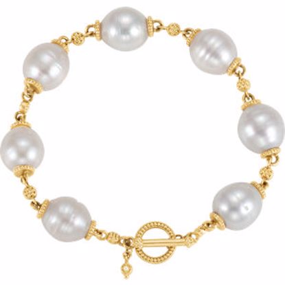 BRC745:100:P Pearl Toggle Bracelet