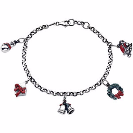 650095:101:P Christmas Charm Bracelet