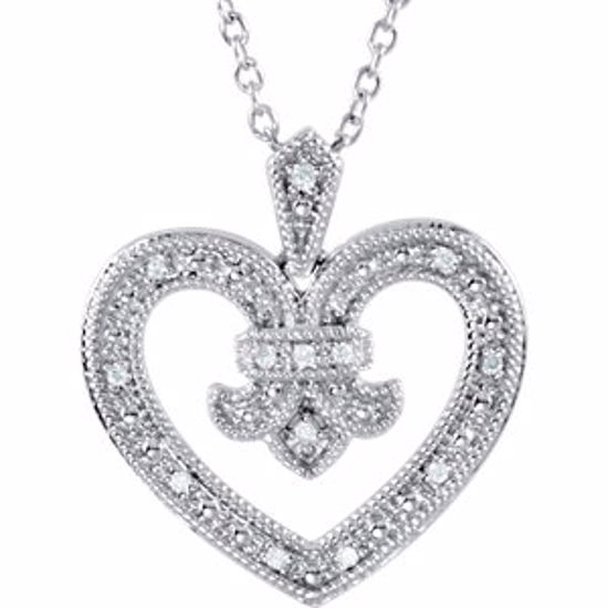 69952:100:P Diamond Heart Necklace